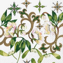 Christmas roses + mistletoe